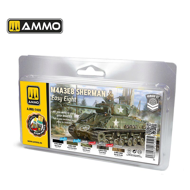 Ammo AMIG7459 M4A3E8 Sherman Easy Eight Set