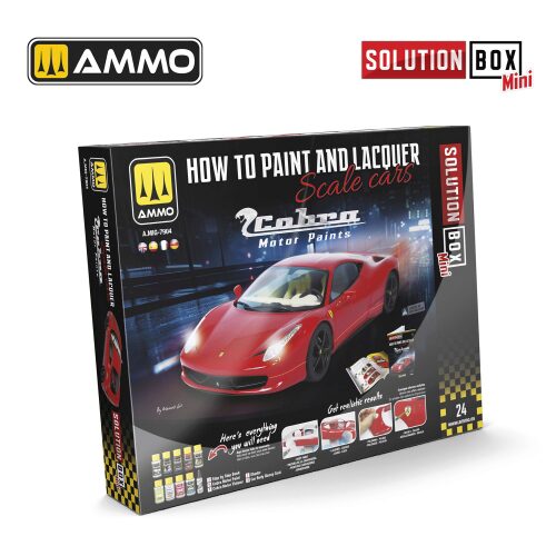 Ammo AMIG7904 SOLUTION BOX – How to Paint and Lacquer scale cars