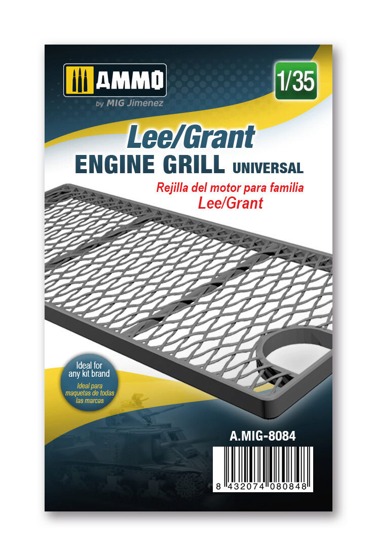 Ammo AMIG8084 Lee/Grant engine grille universal, scale 1/35 Resin Kit