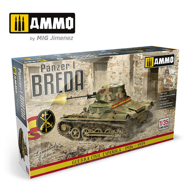 Ammo AMIG8506 1/35 Panzer I Ausf. A Breda - Spanish Civil War Light Tank Destroyer