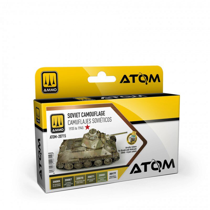 Ammo ATOM-20715 ATOM 1935-1945 Soviet Camouflage Colors Set  6tlg