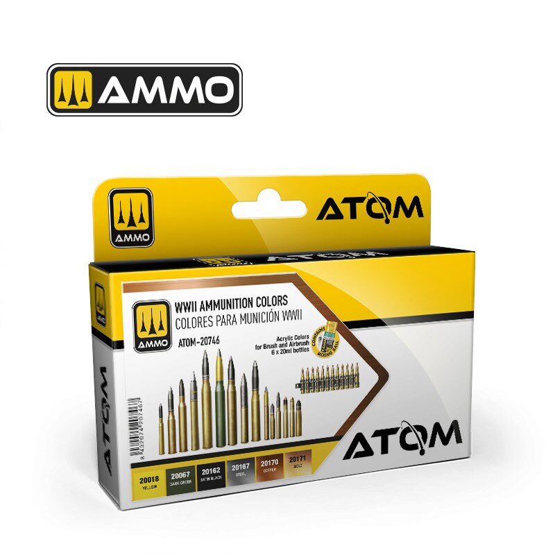 Ammo ATOM-20746 ATOM WWII Ammunition Colors