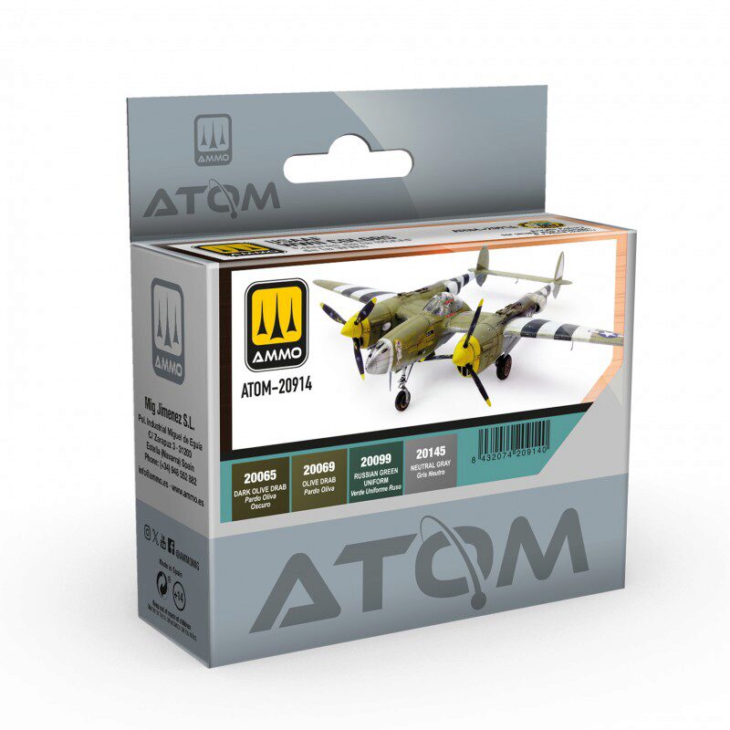 Ammo ATOM-20914 ATOM USAAF WWII Colors Set 4tlg