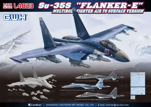 Great Wall Hobby L4823 Su-35S "Flanker E" Multirole Fighter Air to Surface Version