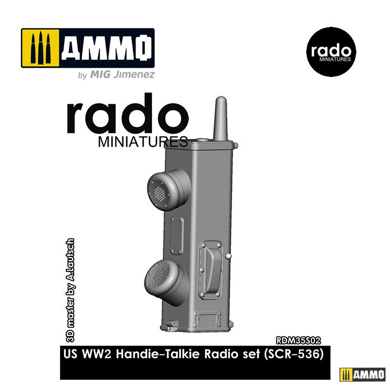 Rado Miniatures RDM35S02 1/35 US WW2 Handie-Talkie Radio Set (SCR-536) 