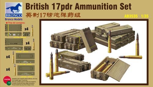 Bronco Models AB3535 British 17pdr Ammunition Set