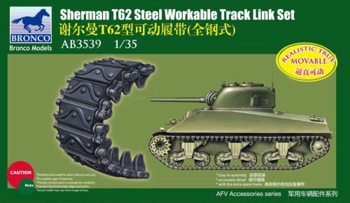 Bronco Models AB3539 Shermann T62 Workable Track Link Set