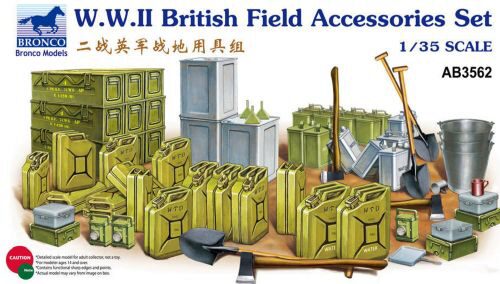Bronco Models AB3562 WWII British Field Accessories Set