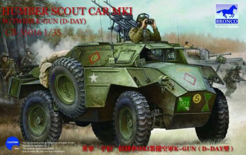 Bronco Models CB35016 Humber Scout Car Mk.I w/twin k-gun (D-day version)