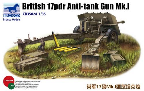 Bronco Models CB35024 British 17pdr Anti-tank gun Mk.I