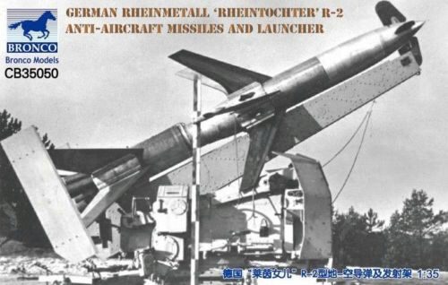 Bronco Models CB35050 German Rheinmetall'Rheintochter R-2 anti-aircraft missiles a.launcher
