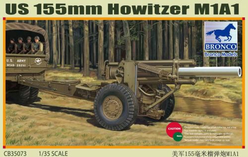 Bronco Models CB35073 US M1A1 155mm Howitzer (WWII)