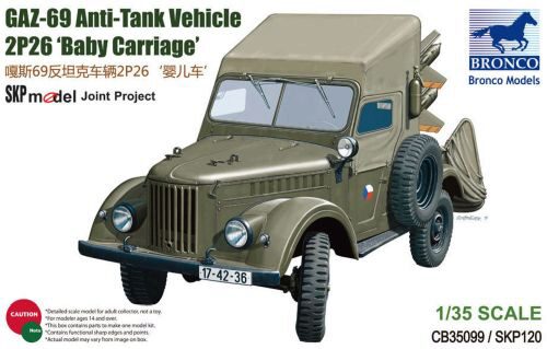 Bronco Models CB35099 GAZ-69 Anti-Tank Vehicle 2P26 Baby Carri