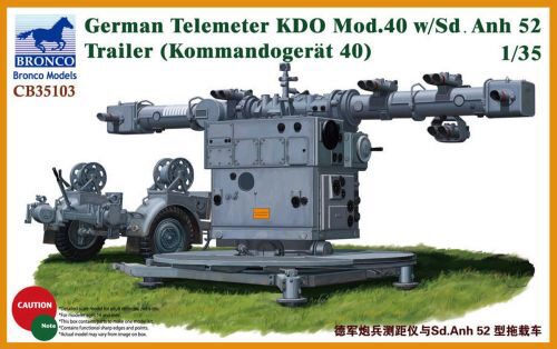 Bronco Models CB35103 German Telemeter KDO Mod.40 w/Sd.Anh 52 Trailer (Kommando-Gerät 40)