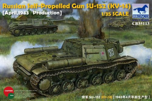 Bronco Models CB35113 Russian Self-Propelled Gun SU-152(KV-14) (March 1943 Produktion)-Early Version