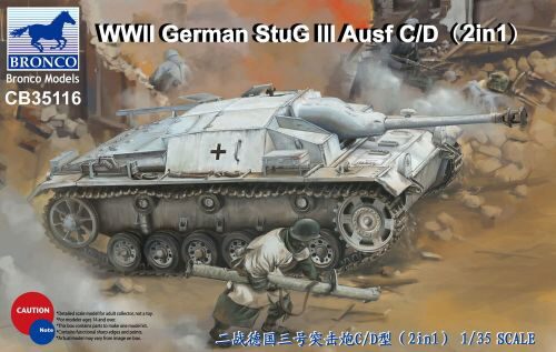Bronco Models CB35116 WWII German StuG III Ausf C/D with 75mm StuK 37/L24&75mm StuK40/L48(2in1)