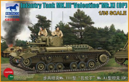 Bronco Models CB35146 Infantry Tank Mk.III Valentine Mk.XI(OP)