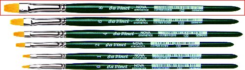 Da Vinci 122/8 Hobbypinsel extrafein, flach Grösse 8