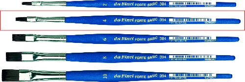 Da Vinci 394/4 Pinsel kräftige, federstarke Fasern, flach Grösse 4