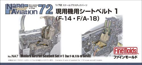 Fine Molds  FMNA7 1/72 Modern Air Force Seat Belt Set #1 F-14 F/A-18