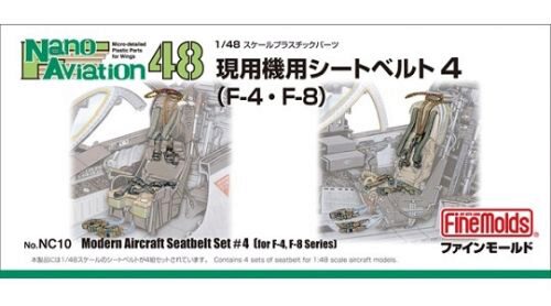 Fine Molds  FMNC10 1/48 Modern Aircraft Seatbelt Set #4 (for F-4, F-8 series)