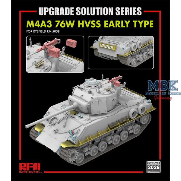 RYE FIELD MODEL 2026 Sherman M4A3 76W HVSS- upgrade for RFM5058