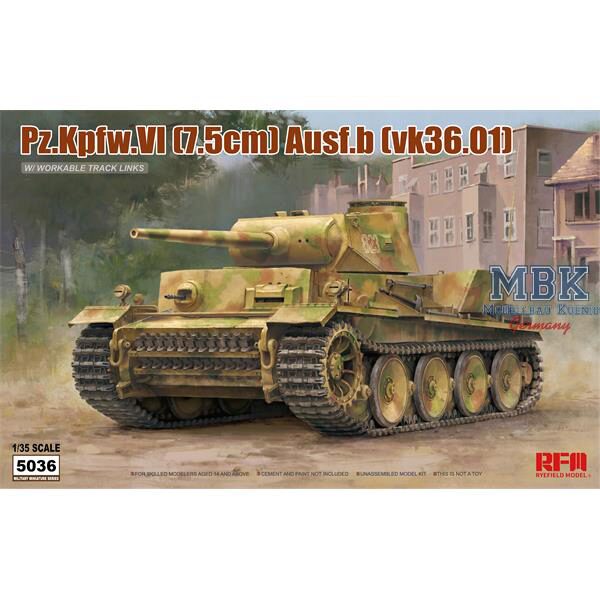 RYE FIELD MODEL 5036 Panzer VI Ausf. B (VK36.01)