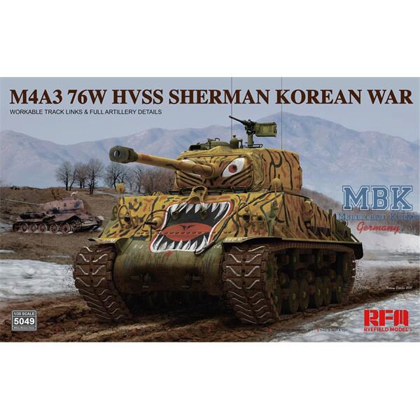 RYE FIELD MODEL 5049 M4A3 76w hvss Sherman Korean war