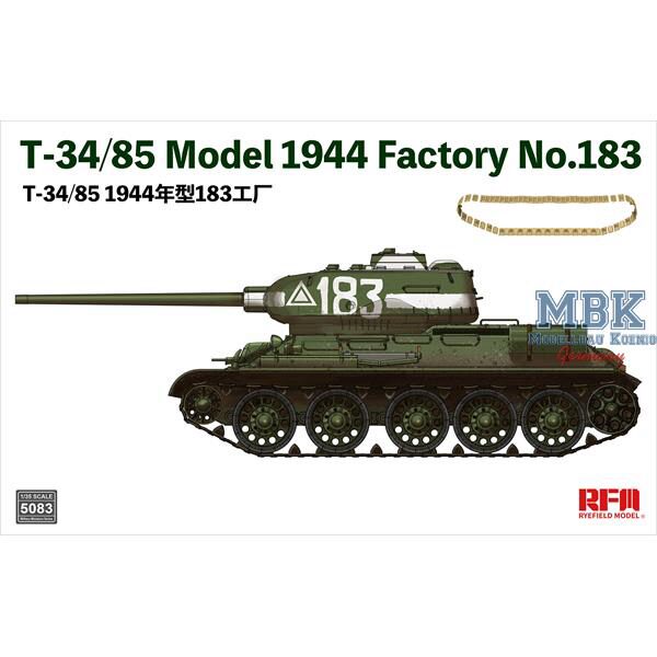 RYE FIELD MODEL 5083 T-34/85 Model 1944 Factory No.183