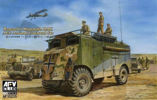 AFV-Club AF35235 AEC Armoured Commander Car of Rommel-Mam Mammoth (DAK)