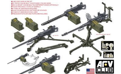AFV-Club 35246 U.S. M2HB .50 Cal Machine Gun Set