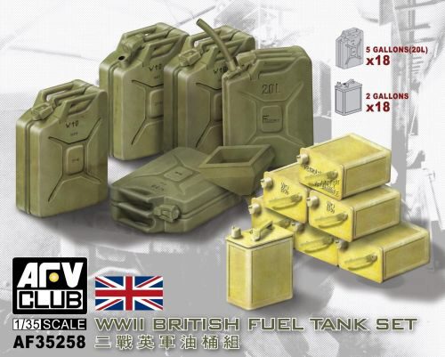 AFV-Club AF 35258 WWII British fuel tank set