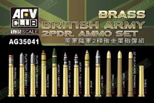 AFV-Club AG35041 British Army 2pdr Ammo(Brass) set