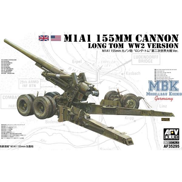 AFV Club 35295 M1A1 155mm Cannon  Long Tom  WW2 Version