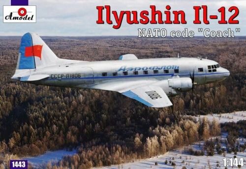Amodel AMO1443 Ilyushin IL-12 'Coach' Soviet cargo air.