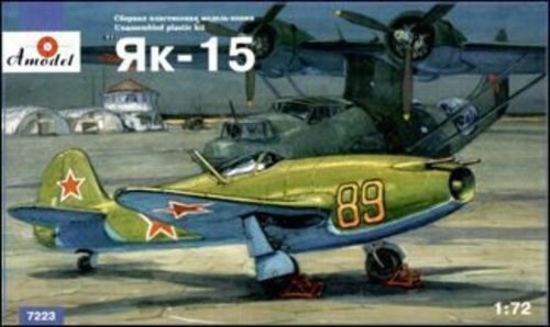 Amodel AMO7223 Yakovlev Yak-15 Soviet jet fighter.Relea Limited quantity