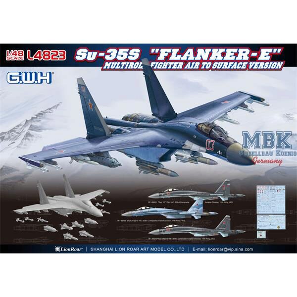 GREAT WALL HOBBY L4823 Sukhoi Su-35S "Flanker E" Multi-role Fighter