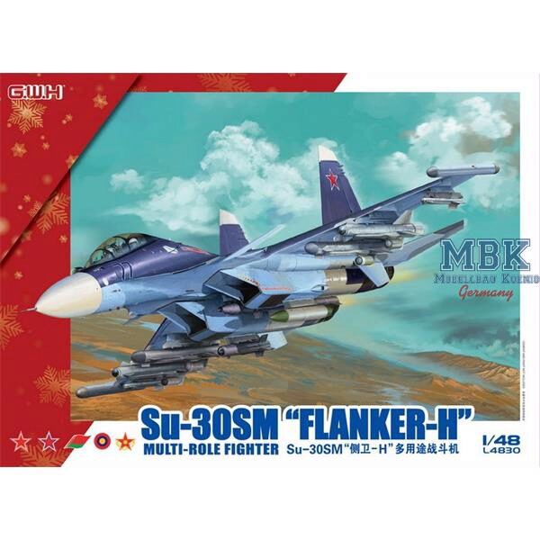GREAT WALL HOBBY L4830 Su-30SM "Flanker H" Multirole Fighter Russian AF