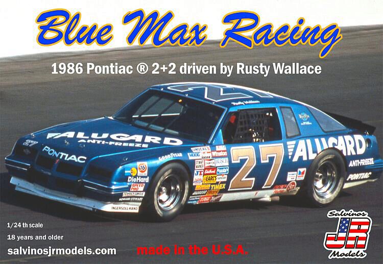 JR Salvino 559905 1/24 Rusty Wallace, Blue Max Racing 2+2, 1986