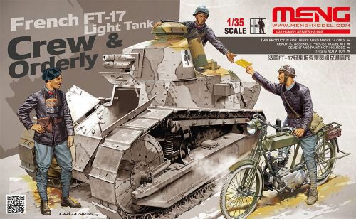 MENG-Model HS-005 French FT-17 Light Tank Crew & Orderly