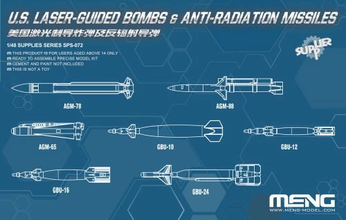 MENG-Model SPS-072 U.S. Laser-Guided Bombs & Anti-Radiation Missiles