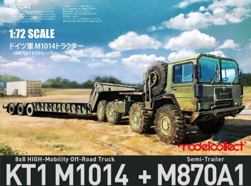 Modelcollect UA72341 German MAN KAT1M1014 8*8 HIGH-Mobility off-road truck with M870A1 semi-trailer