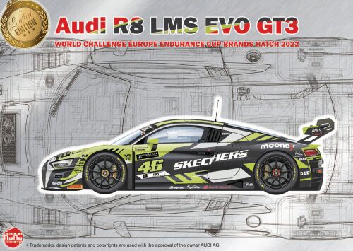 NUNU-BEEMAX PN24044 Audi R8 LMS GT3 World Challenge Europe Imola 2022