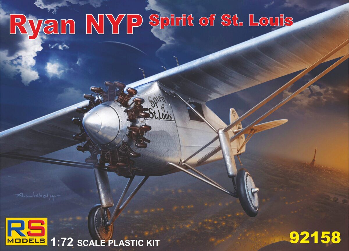 RS MODELS 92158 Ryan NYP "Spirit of St. Louis" (2 decal v. for USA, Japan) Photoetched Parts + Resin parts