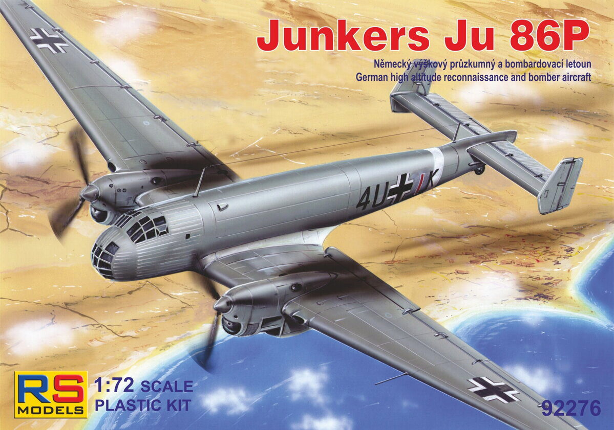 RS MODELS 92276 Junkers Ju 86 P (4 decal v. for Luftwaffe, Great Britain)