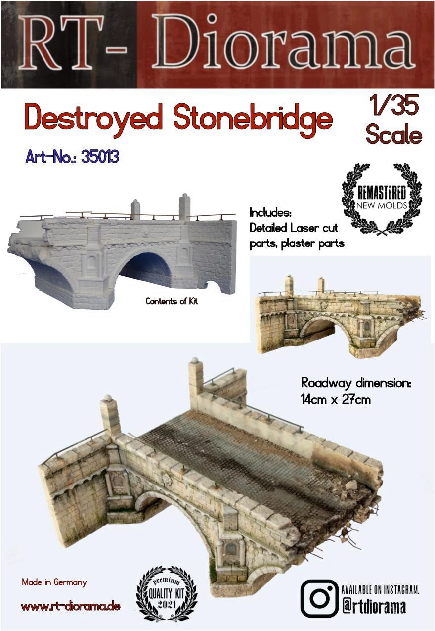 RT-DIORAMA 35013k Destoyed Stonebridge [Keramic]