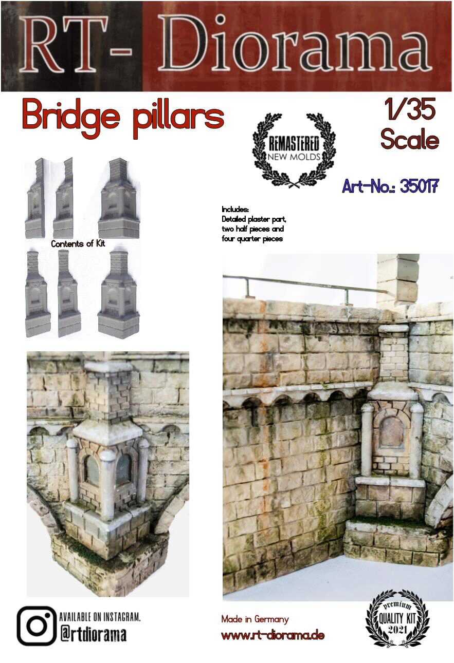 RT-DIORAMA 35017k Bridge Pillars [Keramic]