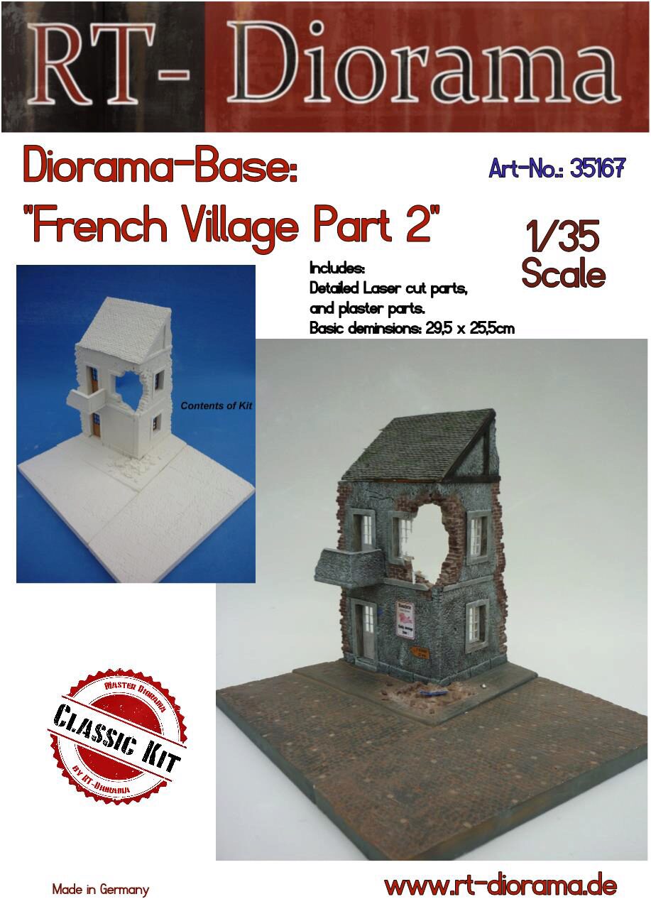 RT-DIORAMA 35167k Diorama-Base: French Village Part 2 [Keramic]