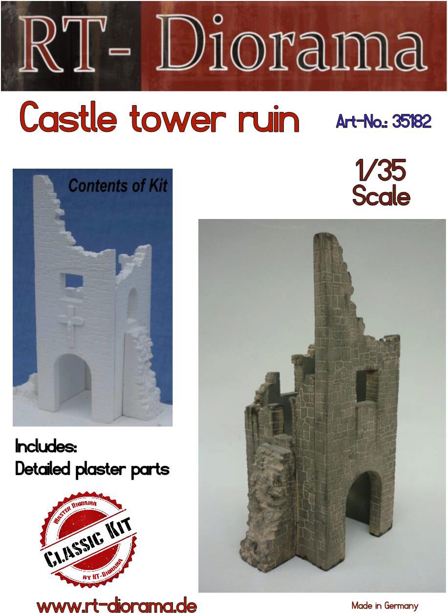 RT-DIORAMA 35182k Burg-Turm-Ruine [Keramic]