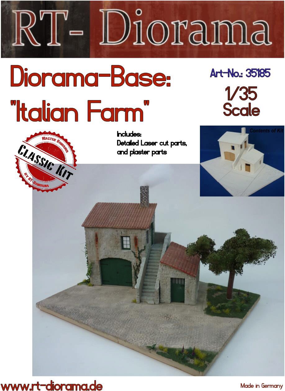 RT-DIORAMA 35185k Diorama-Base: Italian Farm [Keramic]